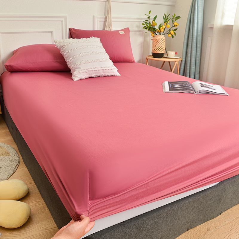 床上纯色床笠单件床罩全包固定床单防滑床套学生席梦思防尘保护套
