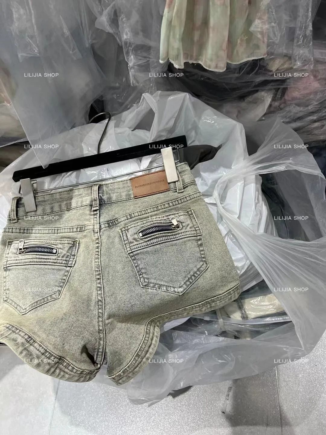 辣妹美式復古牛仔短褲女2023夏季新款緊身顯瘦設計感A字外穿熱褲