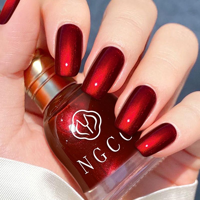 No-baking large bottle of nail polish colorful wine red set manicure quick-drying waterproof easy to apply white temperament all-match hot sale