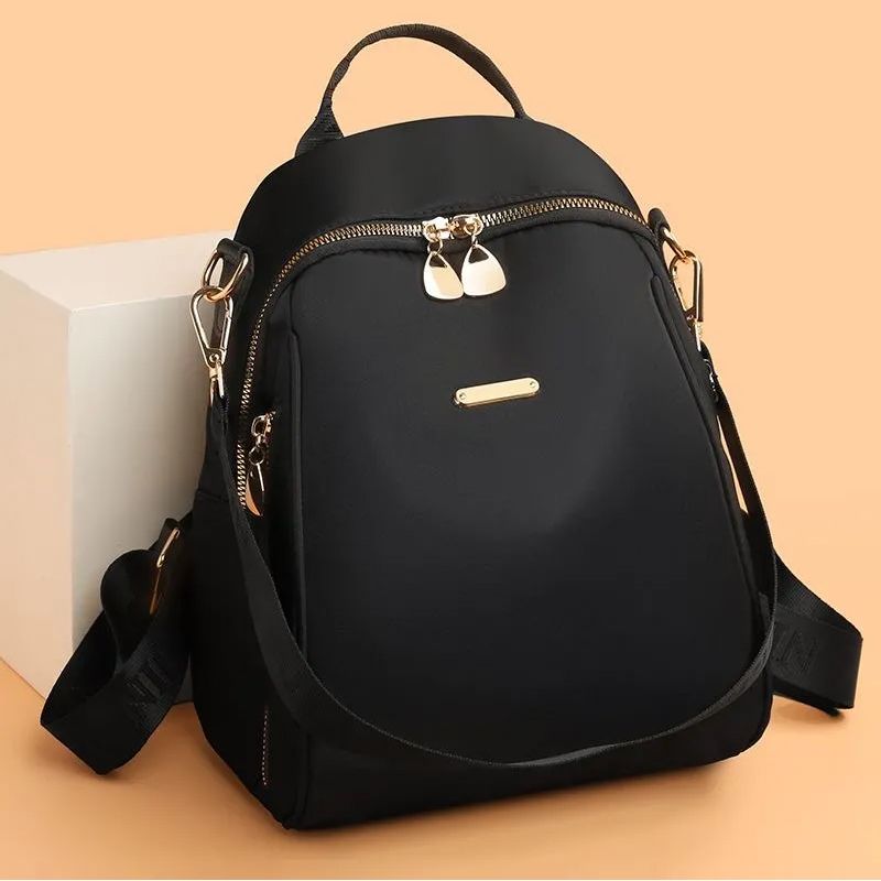 Oxford cloth backpack, women's school bag, female student's trendy versatile bag, school bag, large capacity travel lady's small backpack