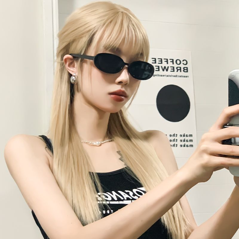 Retro European and American sunglasses for women 2023 new trendy small face small frame high-end ins anti-UV sun protection sun eyes