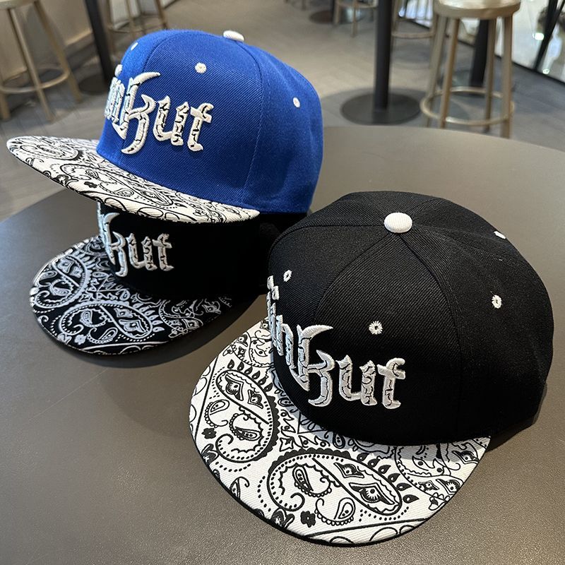 Hutt mat flaachem Rand fir Männer Fréijoers- an Hierscht-Hip-Hop-Hutt fir Fraen Baseballkapp mat groussem Kapp fir Summerkoppelen Hard Top_voghion.com
