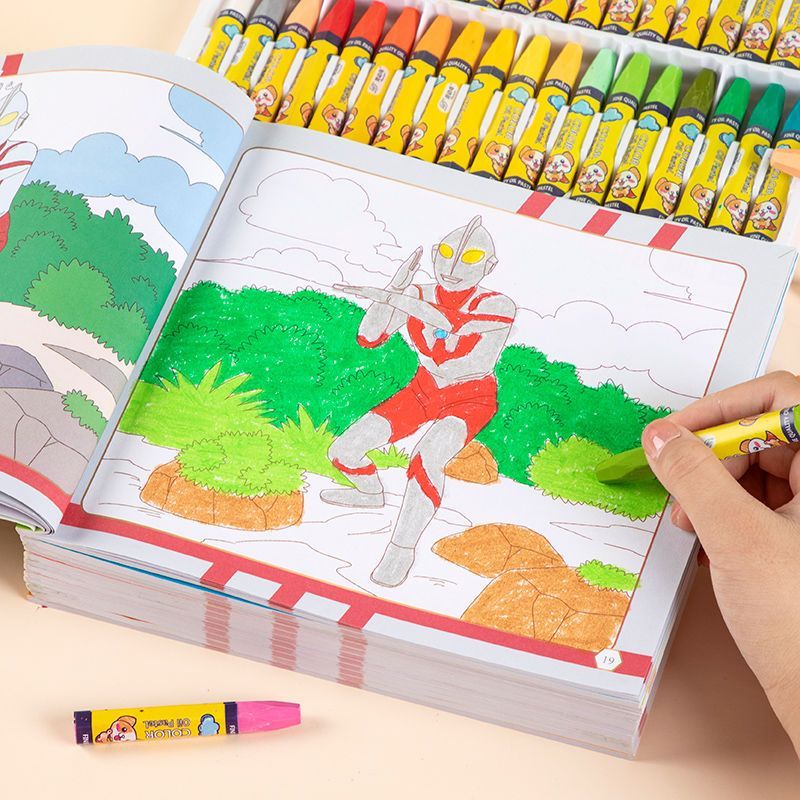 奥特曼画画本绘画本幼儿涂色画本填色本2-3-5-6岁儿童画册绘画册