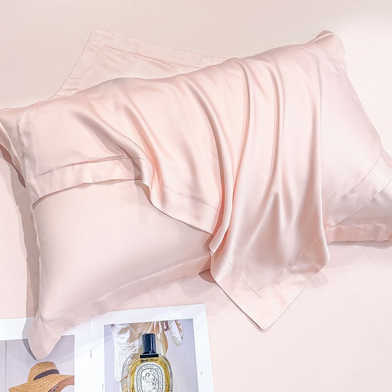 夏季天丝枕套一对装家用真丝枕头套48x74cm枕芯保护内胆套冰凉枕
