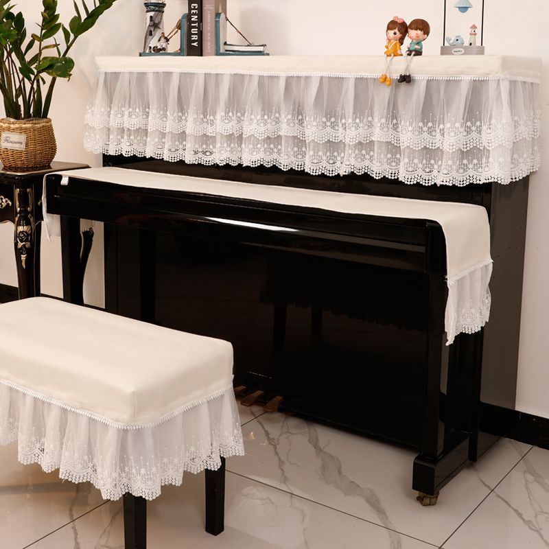 Little Rabbit Dust Half Lace Cloth Piano Stool Full Cover Nordic Simple Modern Children_voghion.com