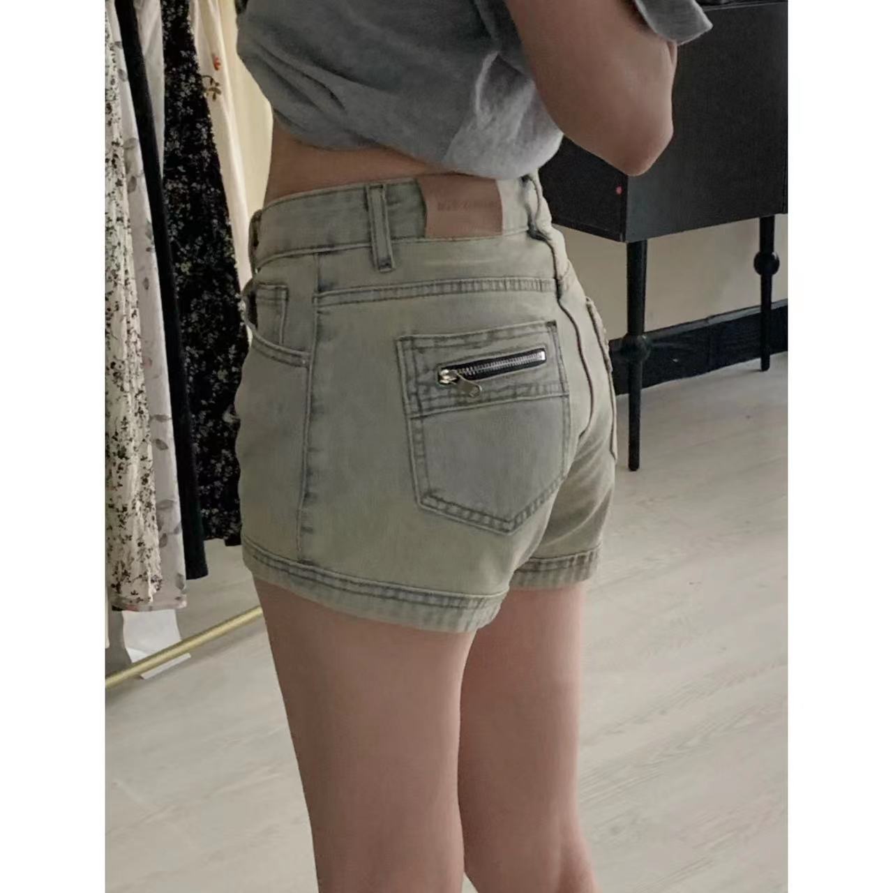 夏季牛仔短褲女水洗彈力熱褲百搭懷舊辣妹直筒美式包臀顯腿長潮流