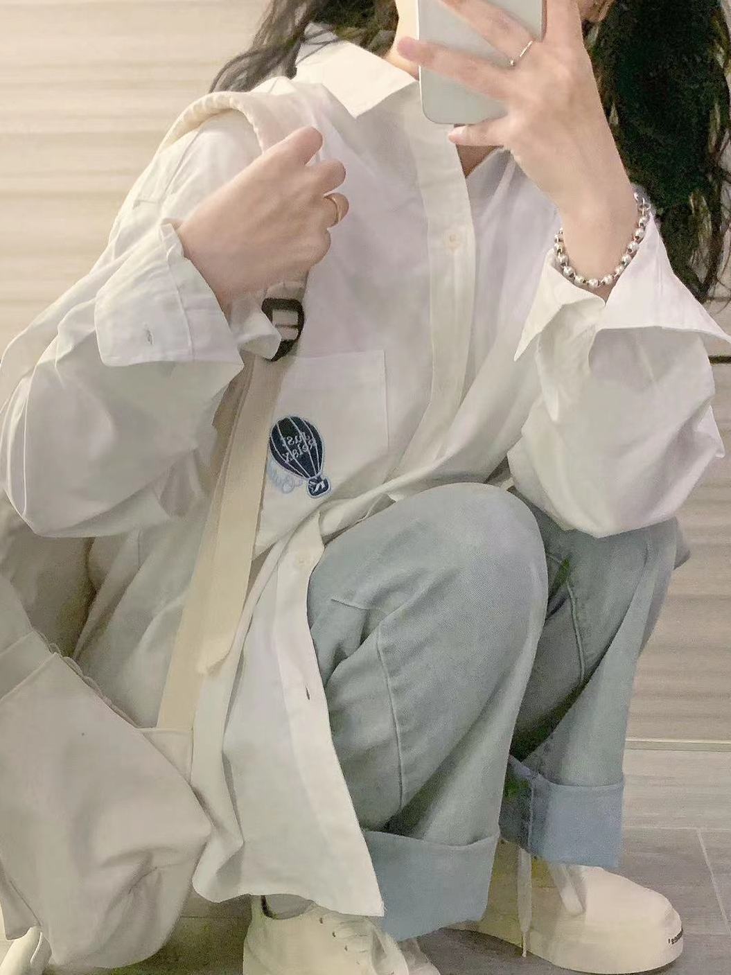夏季薄款日系甜美純棉襯衫女學生上衣寬鬆百搭情侶款襯衣防曬開衫