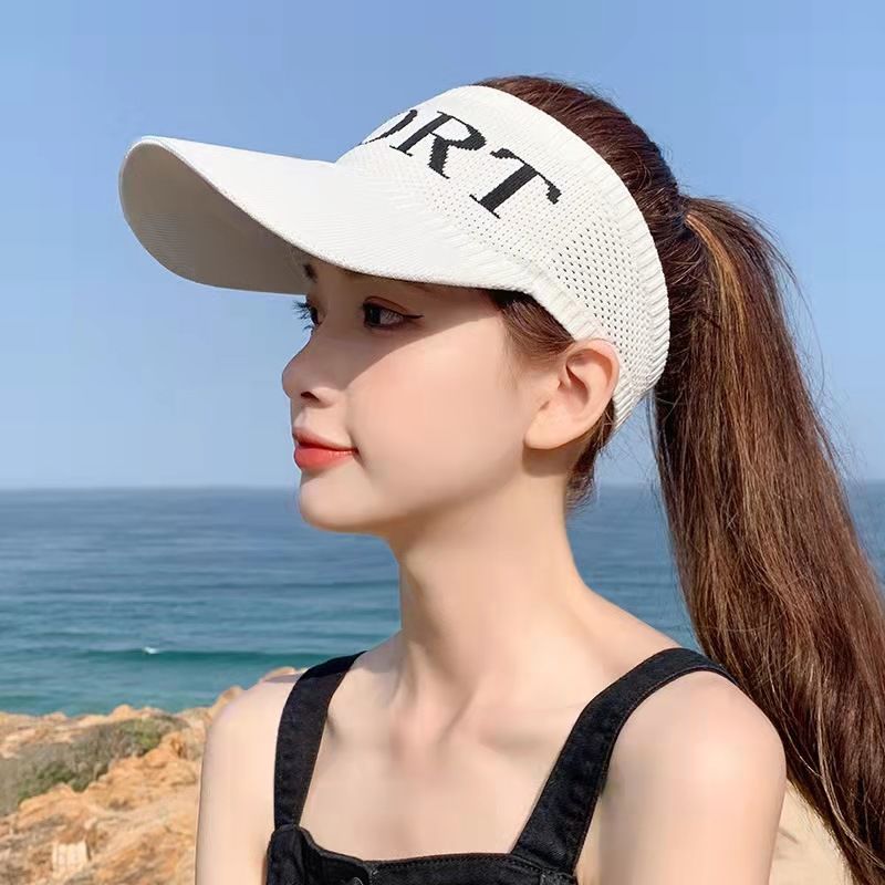 【新疆直發】防曬帽女遮陽空頂太陽帽鴨舌夏季運動防紫外線遮臉