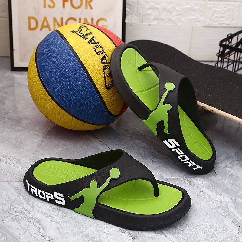 Summer men's flip-flops for outer wear, trendy and fashionable non-slip soft-soled soft-soled flip-flops, beach sandals