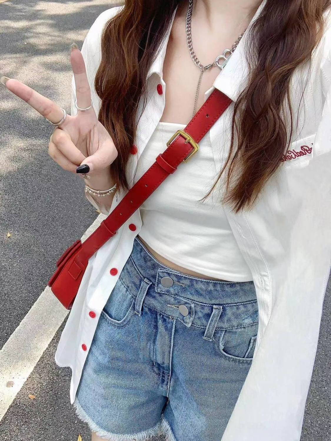 夏季新款純棉短袖襯衫女韓版通勤別致小上衣獨特寬鬆百搭刺繡襯衣