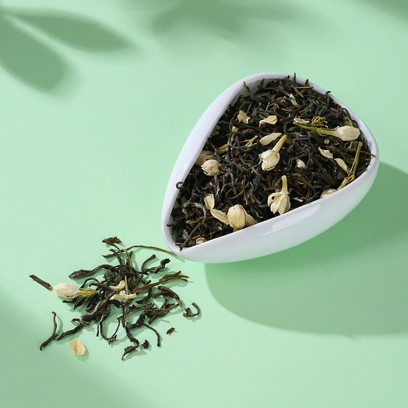 八马茶业 烘青茶茉莉花茶绿茶浓香型散装自饮罐装80g 图片 5