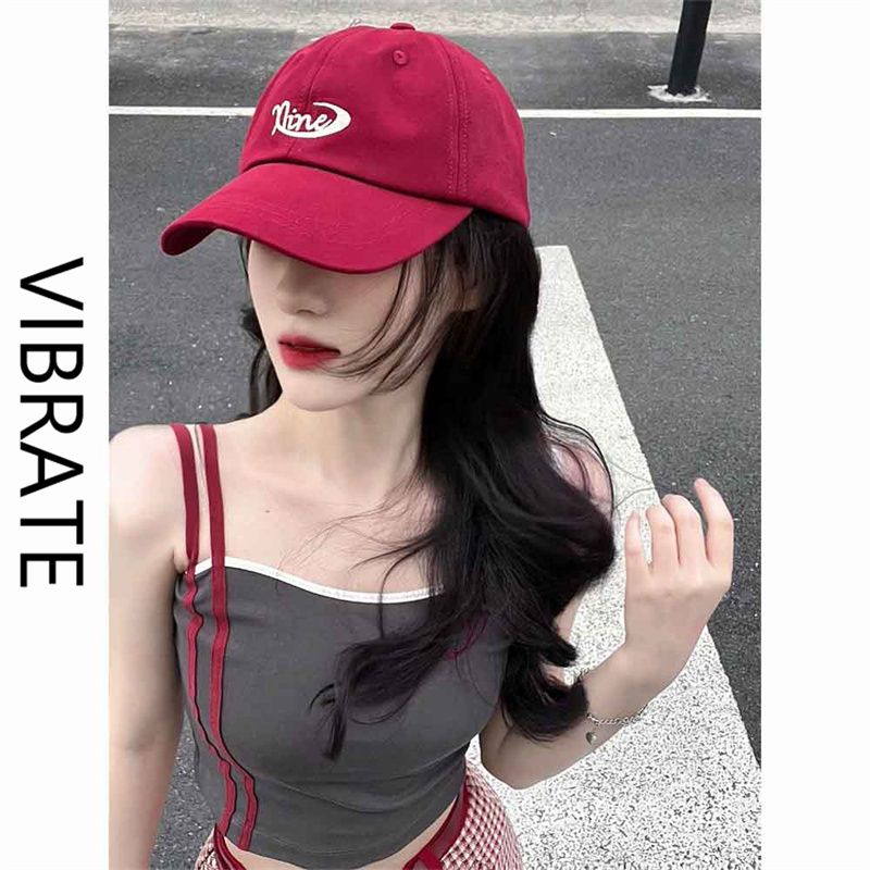 VIBRATE甜美風時尚辣妹女2023夏季新款吊帶背心短款辣妹短款上衣
