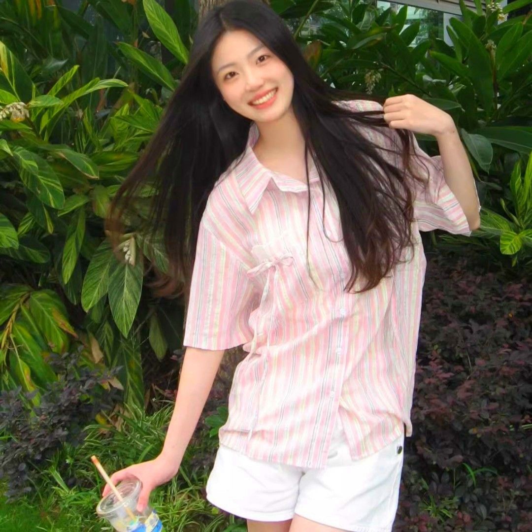 夏季新款寬鬆日系襯衫女學院風設計感小眾ins慵懶風鹽系短袖上衣