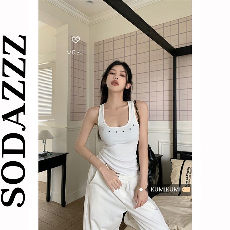 小眾設計感外穿吊帶背心女夏季美式辣妹修身顯瘦別致無袖露背上衣