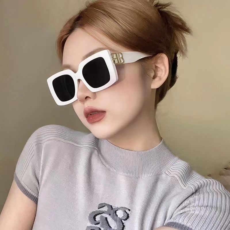 High-end sunglasses for women in summer with UV protection, high appearance, slimming for round faces, street photography, Internet celebrity glasses, sun protection sunglasses for men