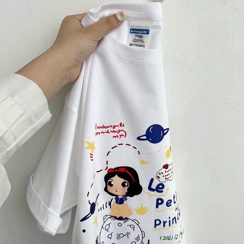 商場同款~專櫃撤櫃夏季甜美卡通動漫正肩純棉重磅短袖T恤男女上衣