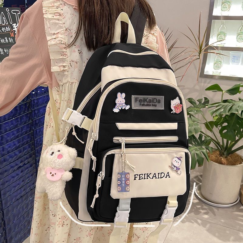 書包女初中生高顏值大容量背包小清新輕便小學生三至六年級雙肩包