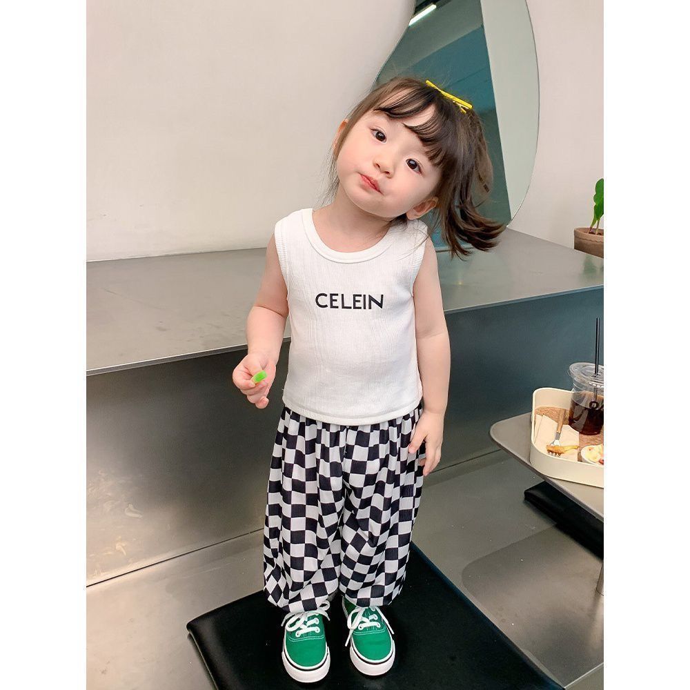 Fashionable vest children's modal t-shirt children's fashionable  new style children's Korean style summer casual top trend