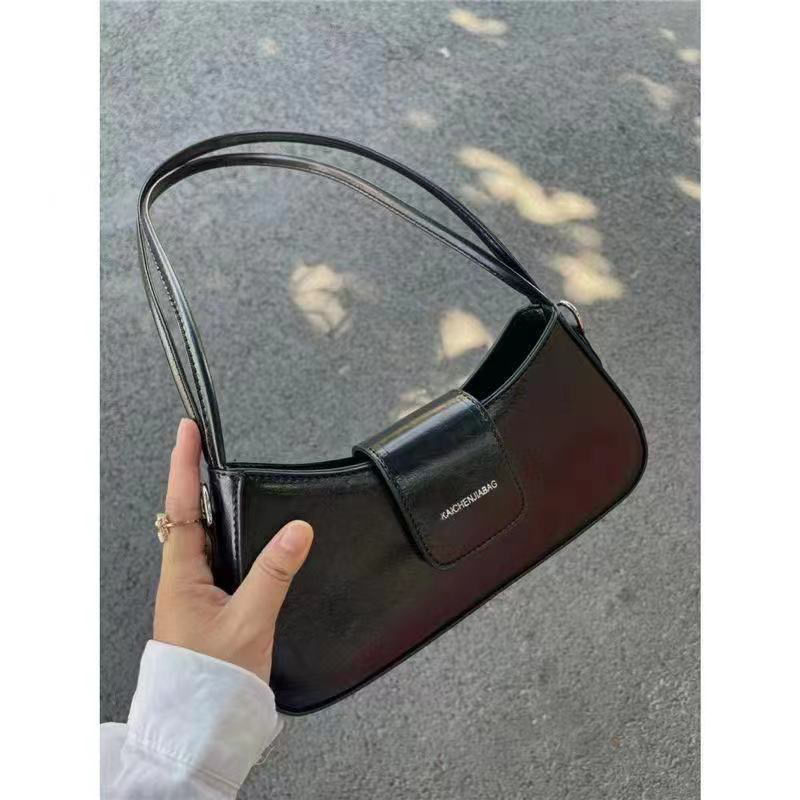 高級感中古包vintage復古手提包小眾腋下包通勤包百搭單肩斜挎包