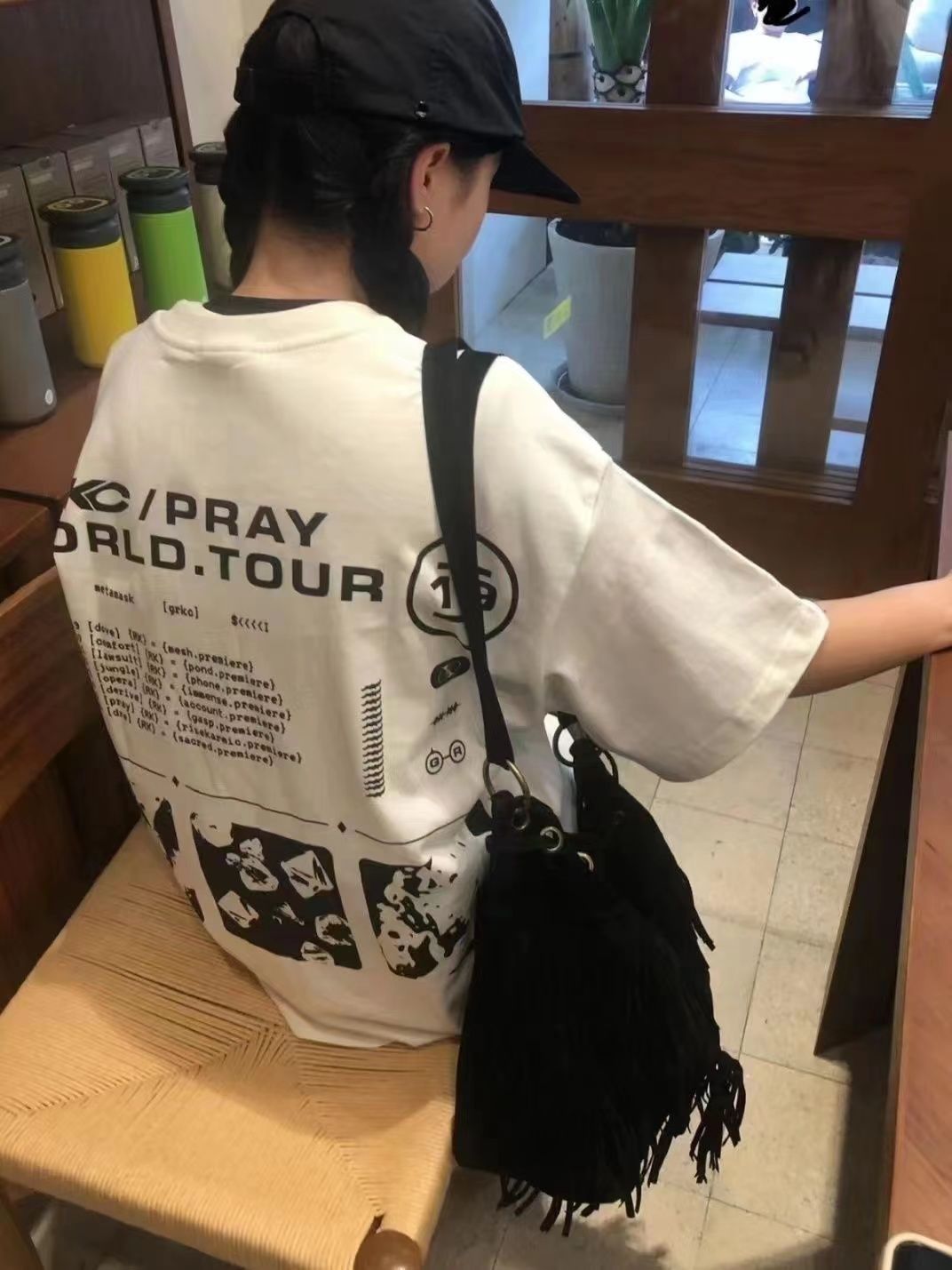 100%純棉美式街頭丅恤短袖女潮夏季新款寬鬆學生bf港風百搭上衣服