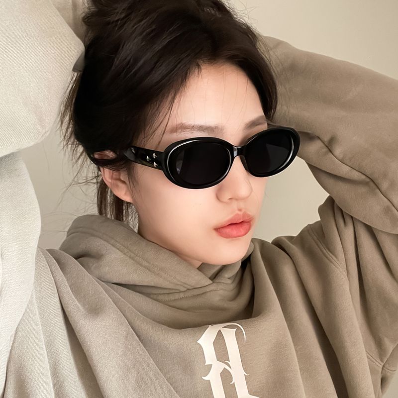 墨鏡女ins圓臉大臉顯瘦霸氣社會街拍夏季太陽眼鏡蹦迪抖音同款酷