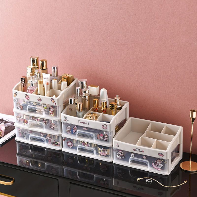 办公室书桌整理文具神器化妆品置物架储物柜盒化妆收纳盒透明桌面