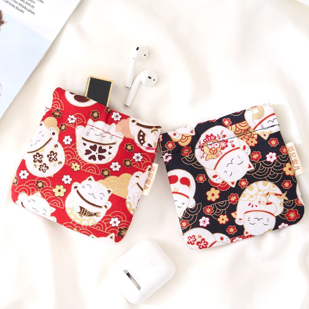 Mini storage bag, shrapnel, earphones, lipstick bag, coin purse, small cloth bag, small bag, portable in the bag