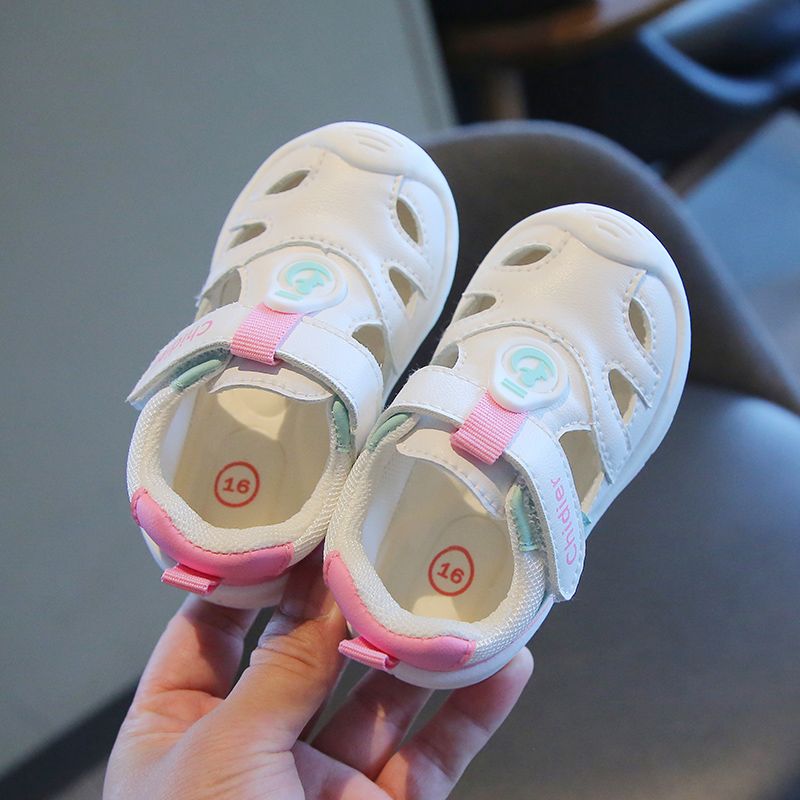 小溜宝2023夏季新款婴儿学步鞋软底儿童凉鞋男女宝宝镂空机能鞋子