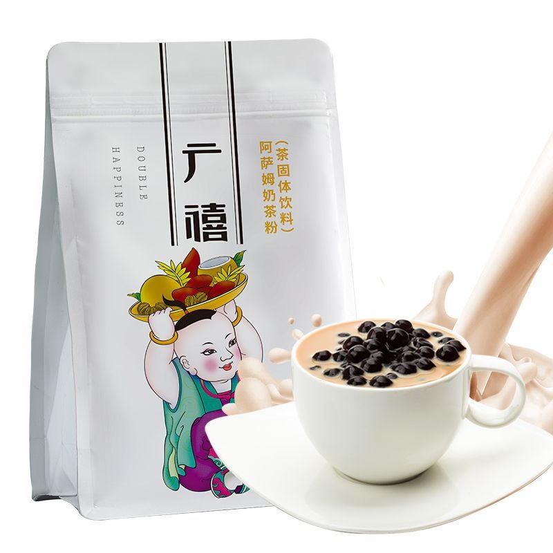 广禧阿萨姆奶茶粉1kg速溶网红免煮珍珠奶茶粉味袋装奶茶店原料