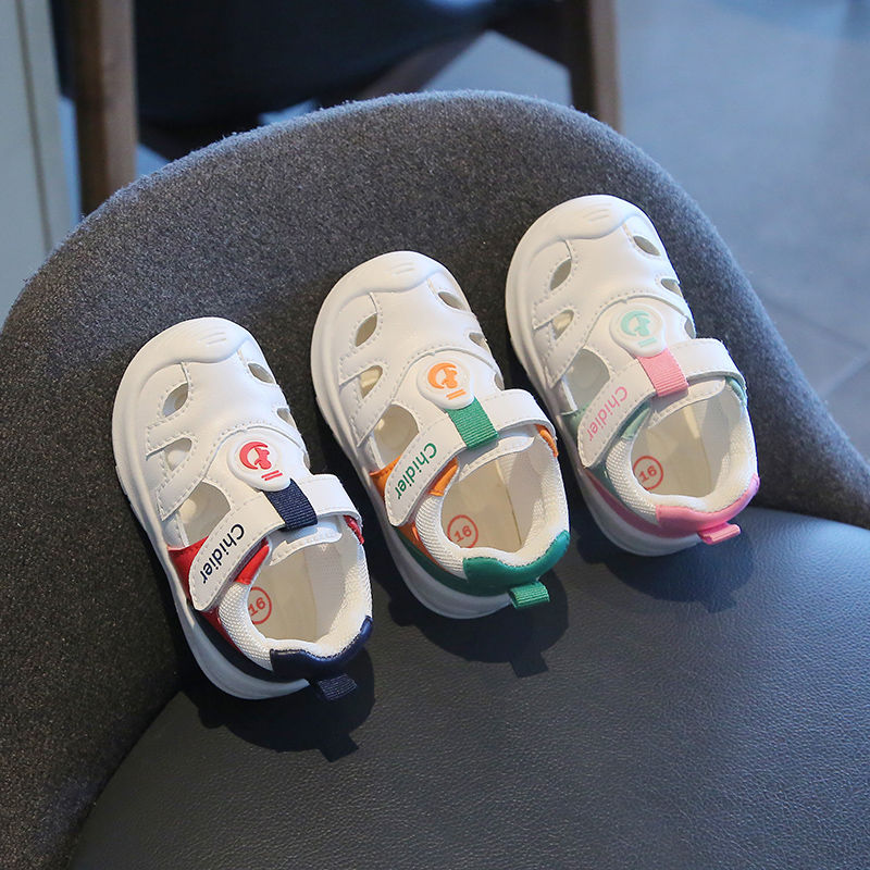 小溜宝2023夏季新款婴儿学步鞋软底儿童凉鞋男女宝宝镂空机能鞋子