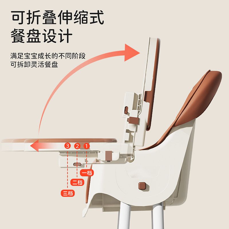 宝宝餐椅可折叠多功能儿童便携宝宝吃饭座椅子家用婴儿学坐餐桌椅
