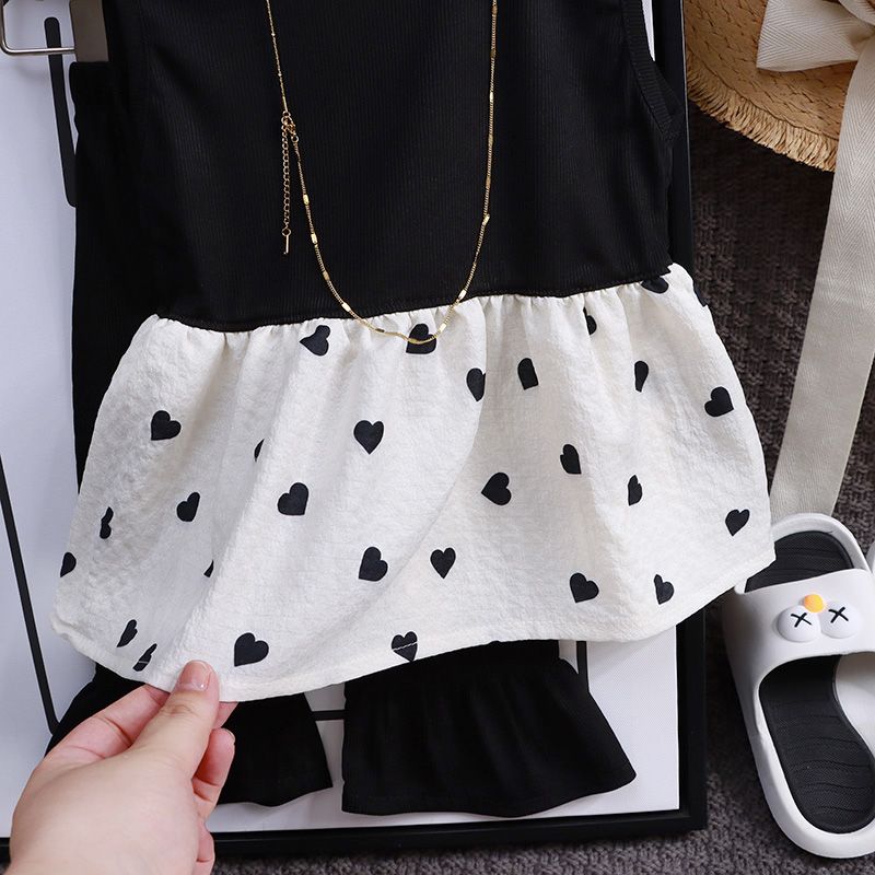 Girls Love Blossom Tops Flare Pants  Summer Hot Style Korean Style Super Fairy Style Outerwear Super Cute Two-piece Set