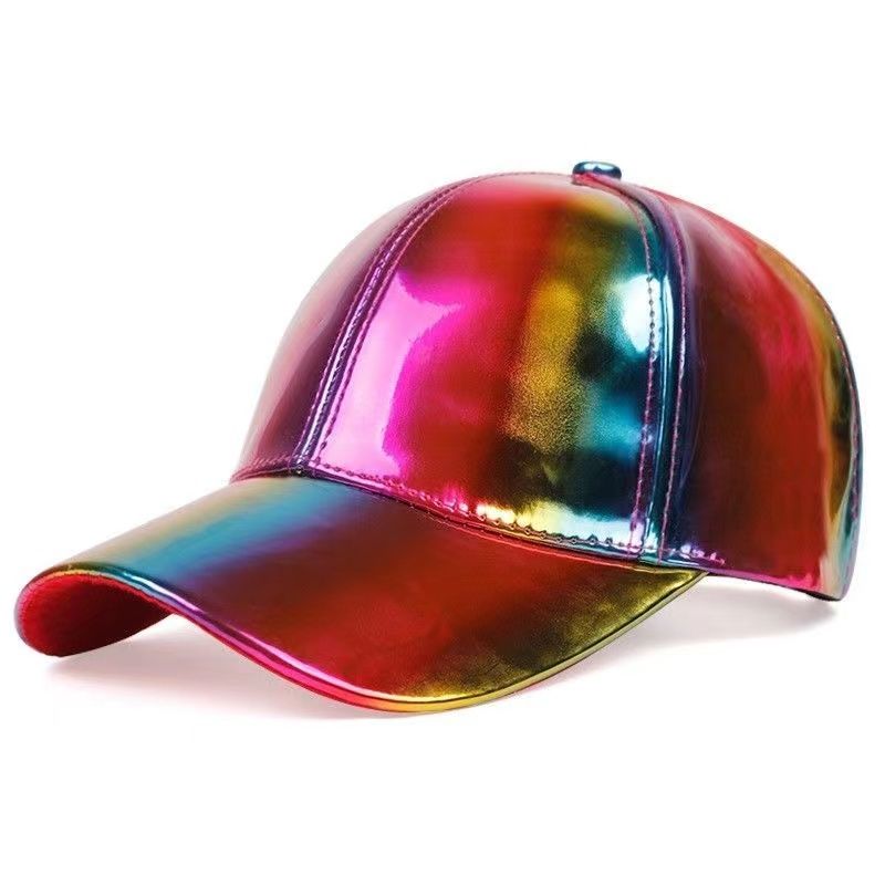 Baseball Cap Laser Shiny Hip Hop Unisex Hat For Summer Style_voghion.com
