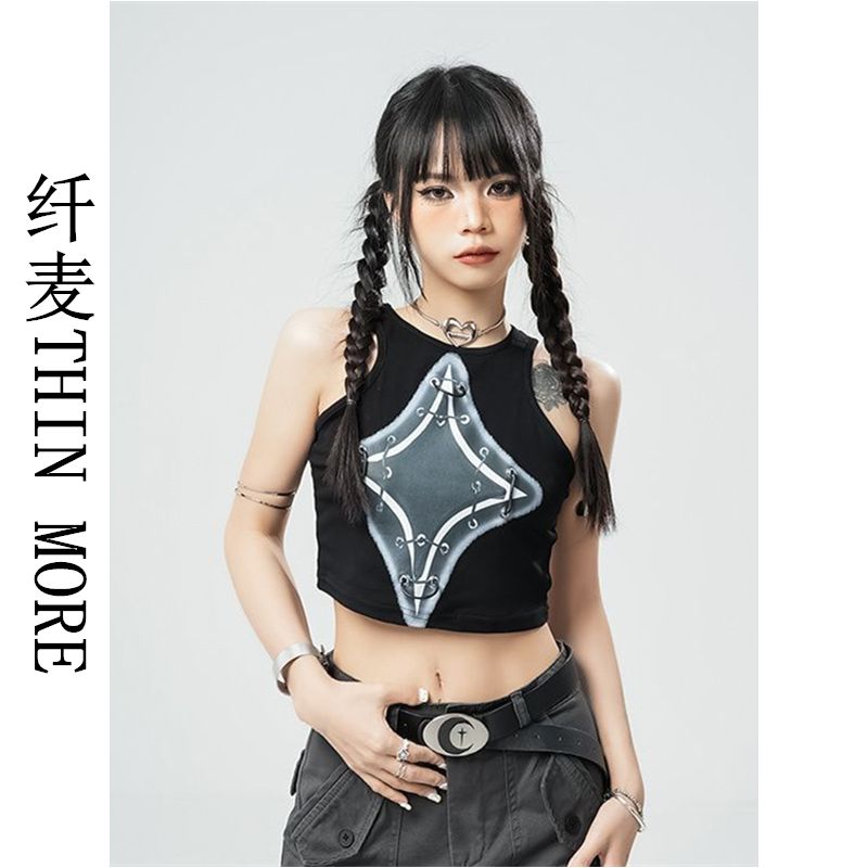 Fianmai THIN MORE American camisole women's I-shaped lace design slim slim sleeveless top summer