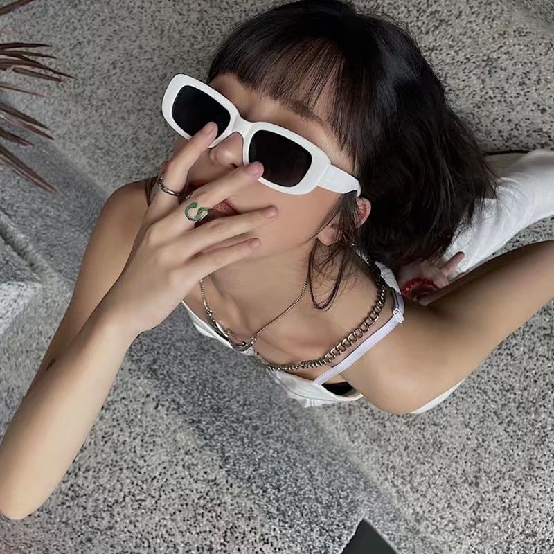 gm new sunglasses for women European and American hip-hop personality small frame sunglasses versatile anti-UV fashion funny glasses for men