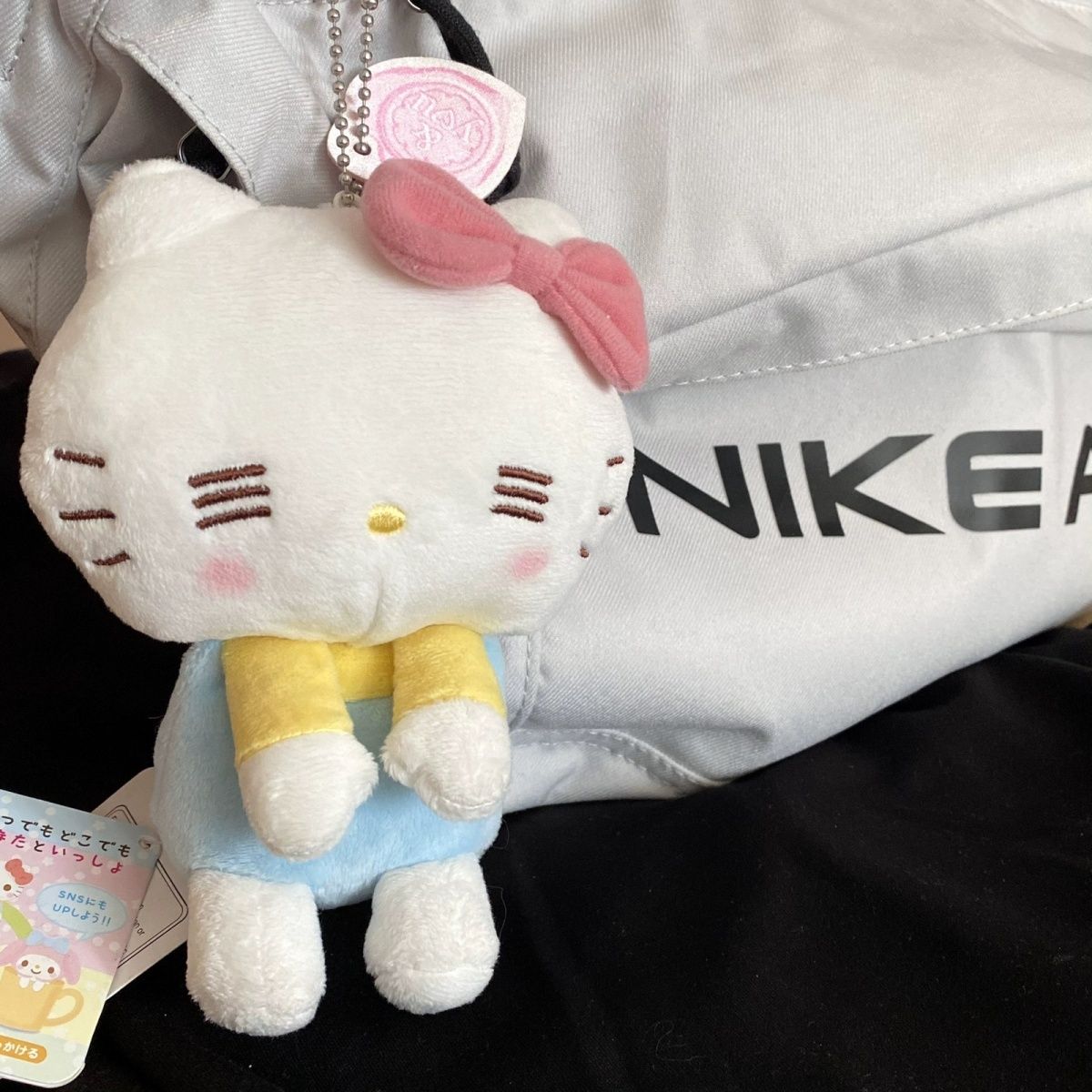 Cat speechless pendant hellokitty doll kt plush toy Hello Kitty doll school bag backpack pendant