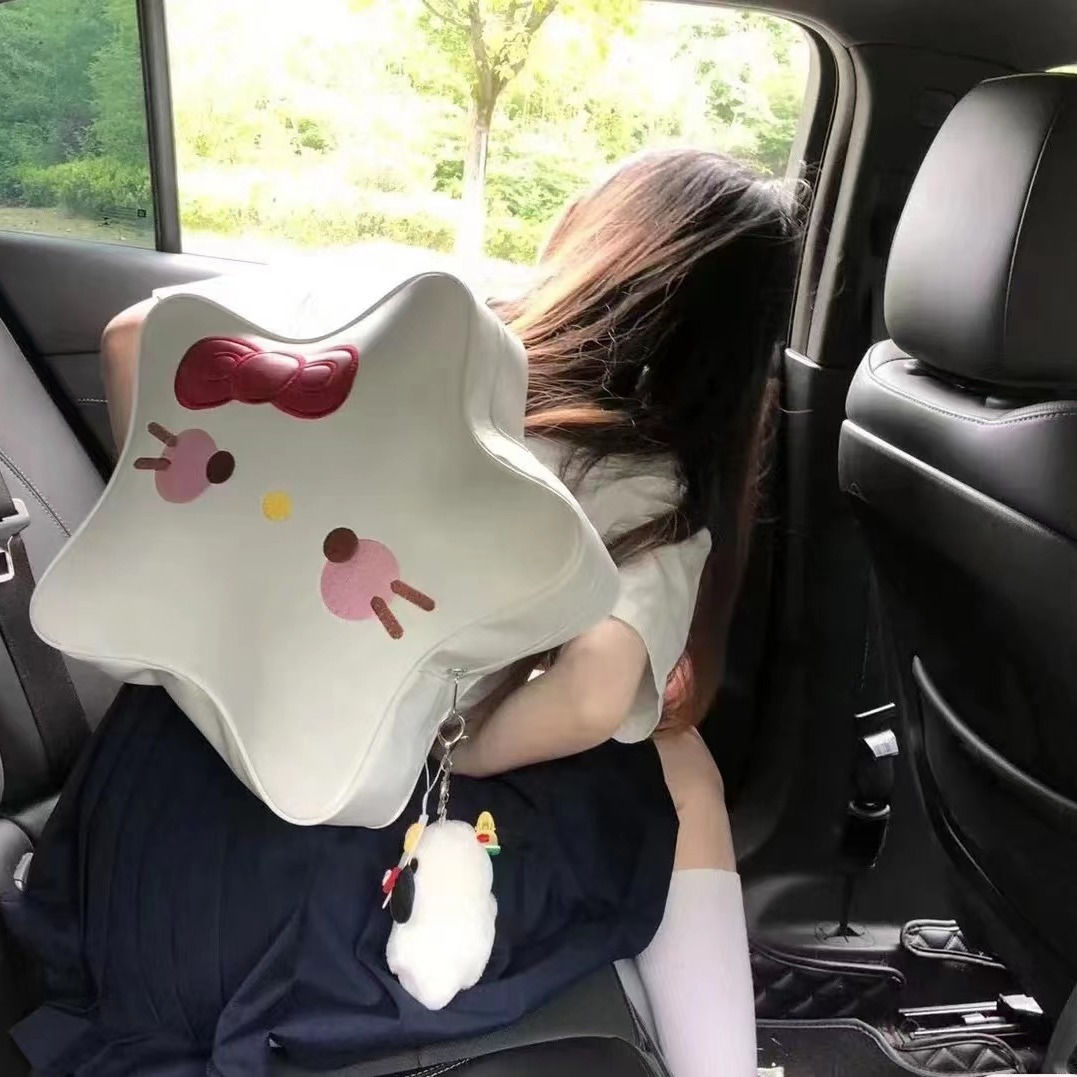 可愛卡通帆布包迷你書包女 日系chic軟妹少女學生背包雙肩包
