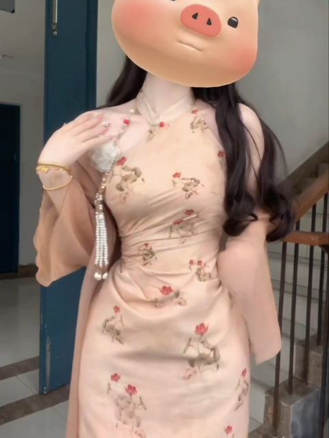 溫柔風改良旗袍少女年輕款2023新款夏季新中式高級感修身連衣長裙