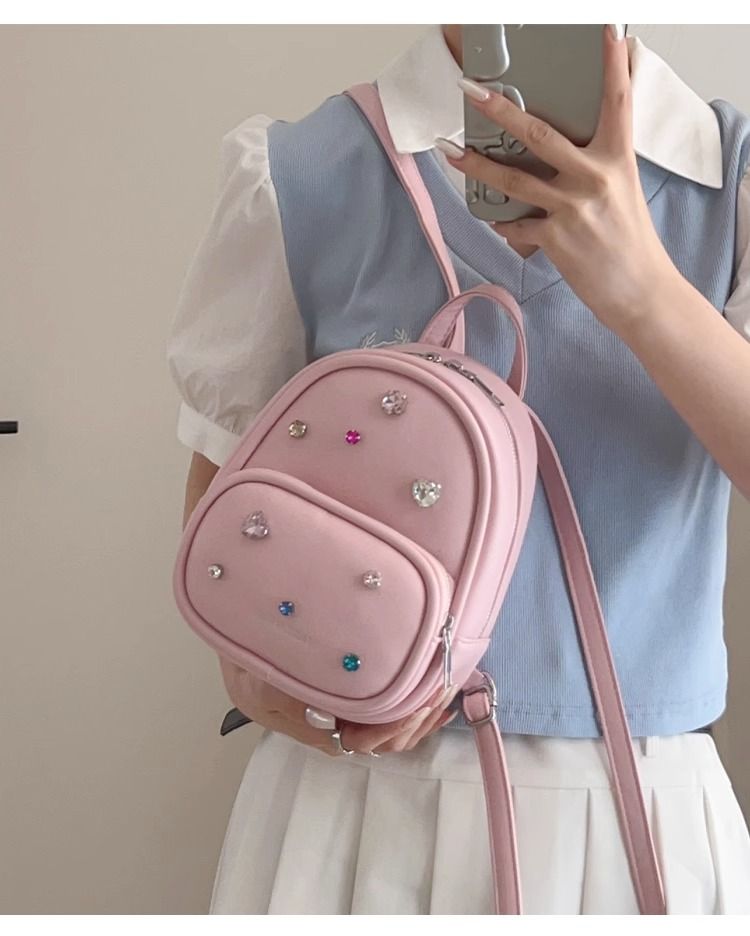 FOUR ONE niche texture backpack, women's stylish single shoulder handbag, high-end travel commuting backpack_voghion.com