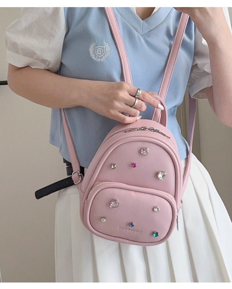 FOUR ONE niche texture backpack, women's stylish single shoulder handbag, high-end travel commuting backpack_voghion.com