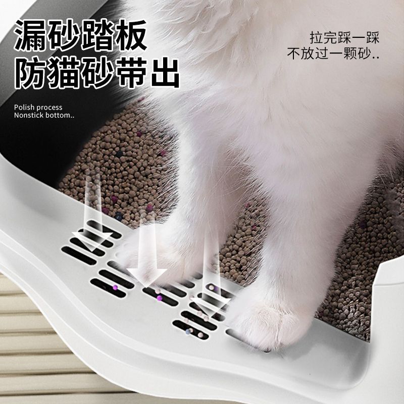 猫砂盆超大号全半封闭式猫厕所防臭幼猫猫沙盆子一体猫笼猫咪屎盆