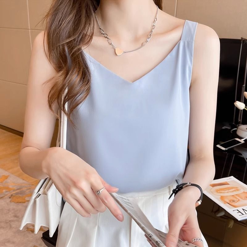 夏季時尚新款韓版薄款吊帶背心女性感超仙顯瘦外穿內搭上衣女