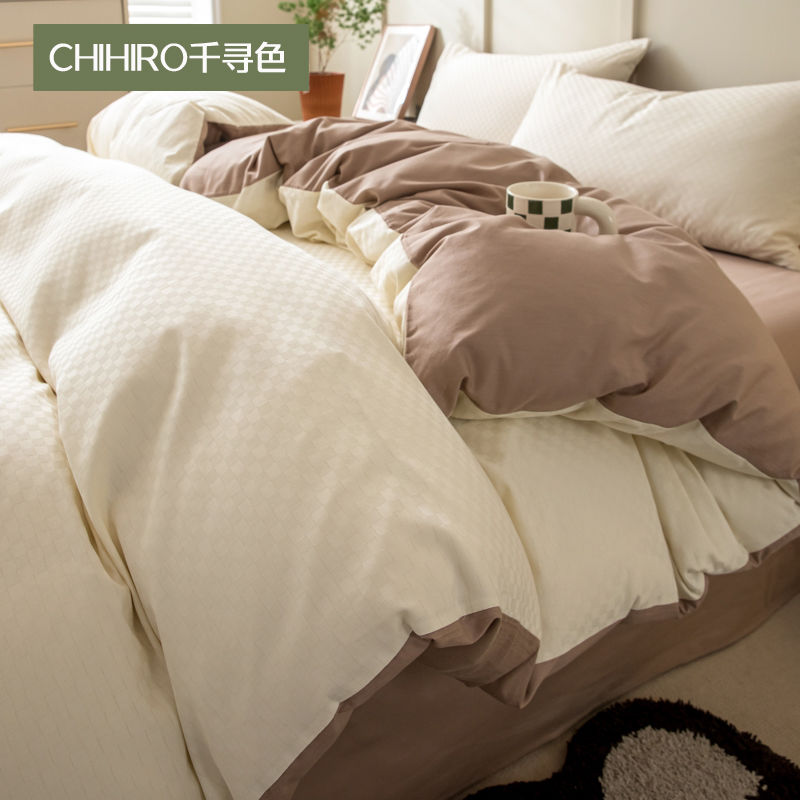 千寻色60支长绒棉被套单件高级感100%纯棉单双人宿舍被罩床上用品