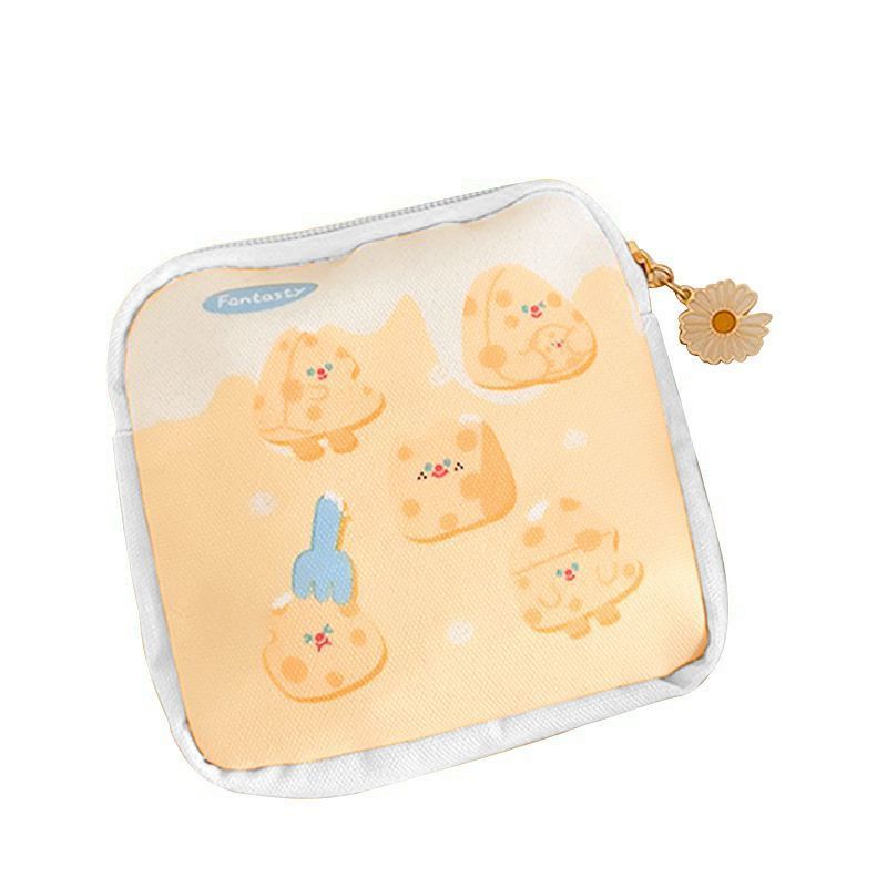 ins aunt storage bag cotton sanitary napkin special bag portable cute cartoon student version menstrual bag small bag for women