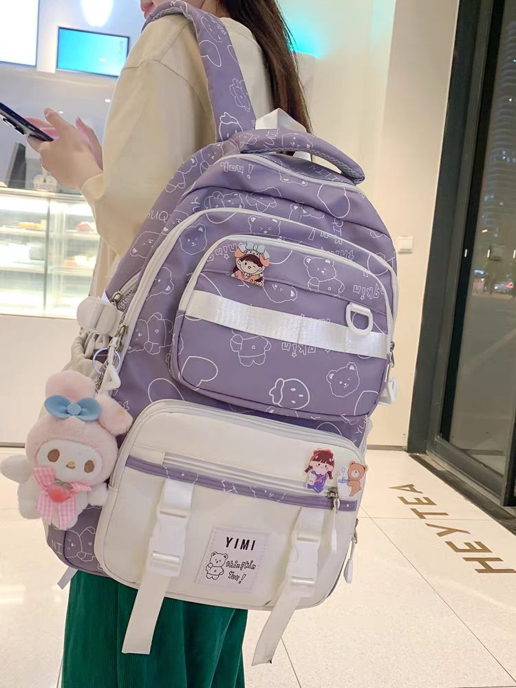 書包女ins風可愛韓版高中生初中生小學生三到五六年級雙肩包背包