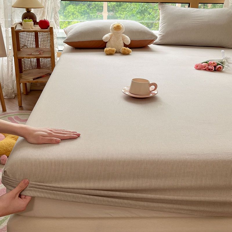 纯棉水洗棉床笠单件全棉1.5米席梦思床垫保护套罩三件套床单全包2