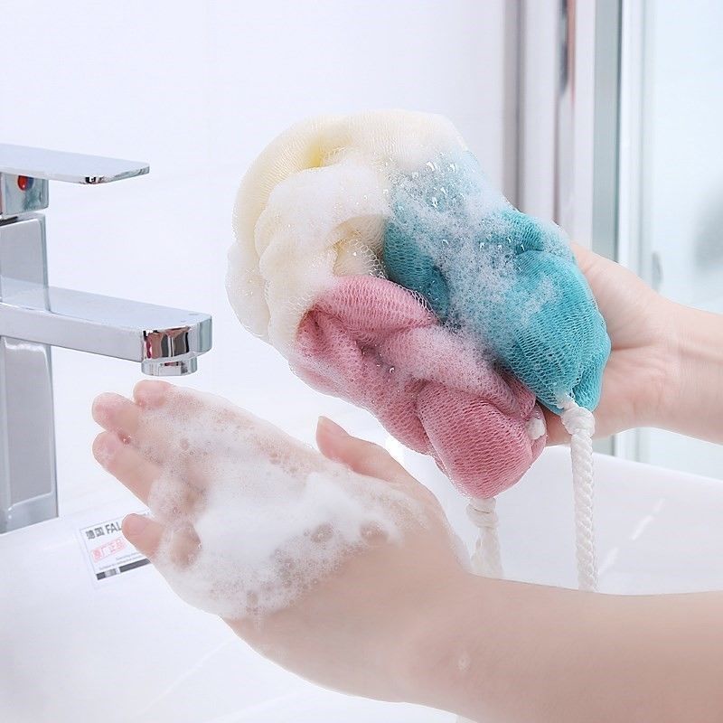 浴球花新款2023洗澡泡沫球吸盘搓澡耐用按摩沐浴球家用洗澡神器