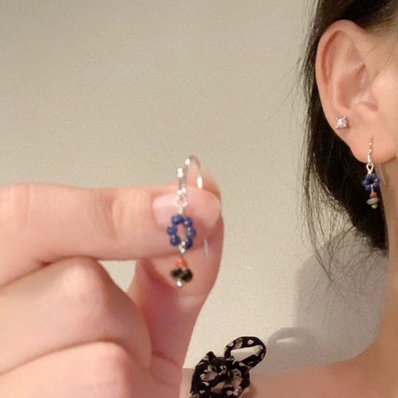 小花ins少女感簡約復古新中式手作耳鈎
