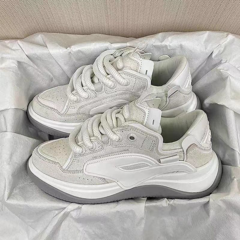 Casual Platform Bread Sneakers Unisex For Women Casual Shoes_voghion.com
