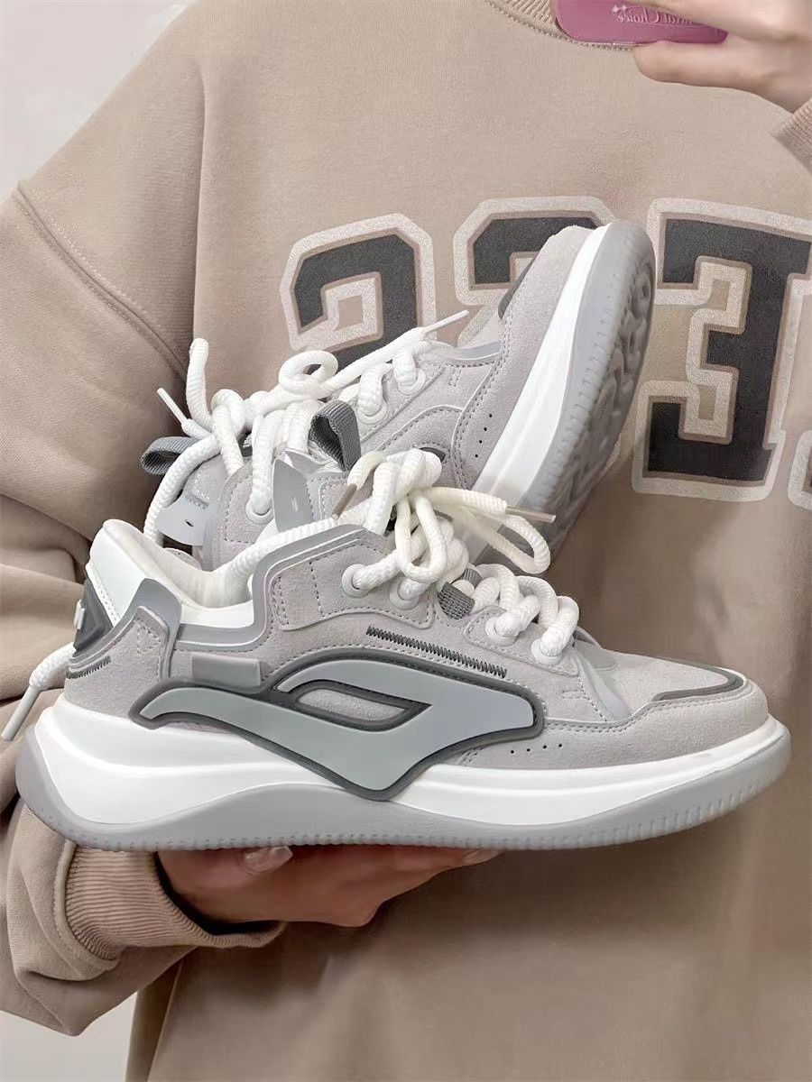 Casual Platform Bread Sneakers Unisex For Women Casual Shoes_voghion.com